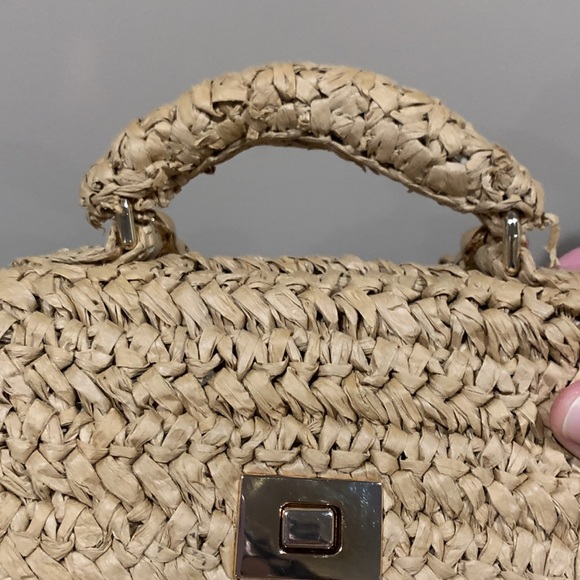 Small Eddie hand woven top handle bag by J Crew. - Picture 12 of 15